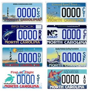 NC beach specialty plates