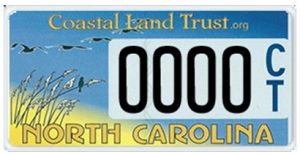 Coastal Land Trust custom NC plate