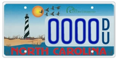 Ducks Unlimited custom NC plate