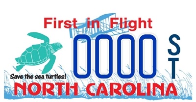 Save The Sea Turtles custom NC plate